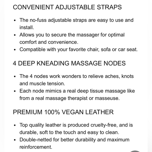 Zyllion Shiatsu Back and Neck Massager Kneading Massage Pillow Heat Car Home - Picture 9 of 9